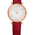 Swarovski Swarovski Crystalline Wonder 5656905  5656905 кварцевые женские часы серебристый циферблат, браслет кожаный — вид спереди