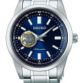 Seiko Seiko Conceptual Series Dress SCVE051  SCVE051 механические мужские часы синий циферблат, браслет нержавеющая сталь — вид спереди