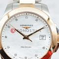 Longines Longines Conquest L3.377.3.88.7 кварцевые женские часы часы крупный план перламутровый циферблата