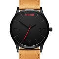 MVMT MVMT CHRONO D-L213.5L.351  D-L213.5L.351 кварцевые мужские часы черный циферблат, браслет кожаный — вид спереди