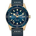 Rado Rado Captain Cook Automatic Bronze R32504205 Automatic R32504205 механические мужские часы синий циферблат, браслет кожаный — вид спереди