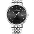 Jacques Philippe Jacques Philippe Albunea JPQGS951316  JPQGS951316 кварцевые мужские часы черный циферблат, браслет нержавеющая сталь — вид спереди