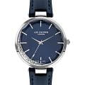 Lee Cooper Lee Cooper LC07602.399  LC07602.399 кварцевые женские часы синий циферблат, браслет кожаный — вид спереди