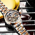 Stuhrling Stuhrling Luciano 371B.05 мужские часы золотой циферблат на запястье