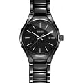 Rado Rado True R27059152  R27059152 кварцевые женские часы черный циферблат, браслет высокотехнологичная керамика — вид спереди