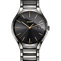Rado Rado True R27239152  R27239152 кварцевые мужские часы черный циферблат, браслет высокотехнологичная плазменная керамика — вид спереди