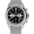 Jacques Lemans Jacques Lemans Liverpool 1-1117AS  1-1117AS кварцевые мужские часы черный циферблат, браслет нержавеющая сталь — вид спереди