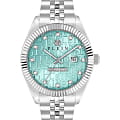 Philipp Plein Philipp Plein Date Superlative Gent PWMFA0225  PWMFA0225 кварцевые мужские часы голубой циферблат, браслет нержавеющая сталь — вид спереди
