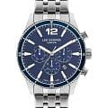 Lee Cooper Lee Cooper LC07641.390  LC07641.390 кварцевые мужские часы синий циферблат, браслет нержавеющая сталь — вид спереди