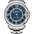 Stuhrling Stuhrling Heritage Depthmaster 1001.02  1001.02 механические мужские часы синий циферблат, браслет нержавеющая сталь — вид спереди
