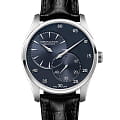 Hamilton Hamilton Jazzmaster Regulator Auto H42615743  H42615743 механические мужские часы синий циферблат, браслет кожаный — вид спереди
