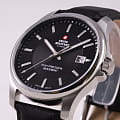 Swiss Military by Chrono Swiss Military by Chrono Сверхточные SM30200.10,  швейцария мужские часы на браслете кожаный боковой вид