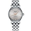 Mido Mido Baroncelli M7600.4.67.1  M76004671 механические женские часы серебристый циферблат, браслет нержавеющая сталь — вид спереди