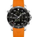 Hamilton Hamilton Khaki Aviation Flight Timer Quartz H64554431  H64554431 механические мужские часы черный циферблат, браслет кожаный — вид спереди
