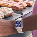 Swatch Swatch Square Bioceramic Standard SO34T700 мужские часы синий циферблат на запястье