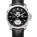 TAG Heuer TAG Heuer Carrera WAV5111.FC6225  WAV5111.FC6225 механические мужские часы черный циферблат, браслет кожаный — вид спереди