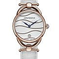 Aerowatch Aerowatch Les Grandes Classiques 07977 RO04  07977 RO04 кварцевые женские часы серебристый циферблат, браслет кожаный — вид спереди