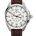 Aviator Aviator Airacobra V.3.39.0.342.0  V.3.39.0.342.0 механические мужские часы  бежевый циферблат, браслет кожаный — вид спереди