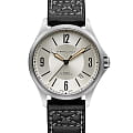 Hamilton Hamilton Khaki Aviation Auto H76565725  H76565725 механические мужские часы серебристый циферблат, браслет кожаный — вид спереди