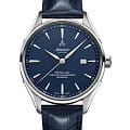 Atlantic Atlantic 52781.41.51  52781.41.51 механические мужские часы синий циферблат, браслет кожаный — вид спереди