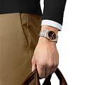 Tissot Tissot PRX Powermatic 80 Steel & 18k Gold T931.407.41.291.00 , наручные мужские часы фото под углом
