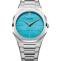 D1 Milano D1 Milano Ultra Thin UTBL17  UTBL17 кварцевые женские часы  голубой циферблат, браслет нержавеющая сталь 316l — вид спереди