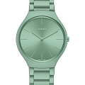 Rado Rado True Thinline Le Corbusier R27096662  R27096662 кварцевые мужские часы зеленый циферблат, браслет высокотехнологичная керамика + титан — вид спереди