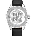 DKNY DKNY Chambers Midi DK1L016L0015  DK1L016L0015 кварцевые женские часы  циферблат, браслет кожаный — вид спереди