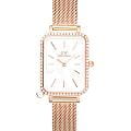 Daniel Wellington Daniel Wellington Quadro Crystal Zodiac Melrose DW00100748  DW00100748 кварцевые женские часы перламутровый циферблат, браслет нержавеющая сталь с pvd-покрытием — вид спереди