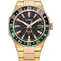 Citizen Citizen Series 8 NB6033-51E  NB6033-51E механические мужские часы черный циферблат, браслет нержавеющая сталь с ip-покрытием — вид спереди