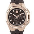 Philipp Plein Philipp Plein Octagon PWTBA0223  PWTBA0223 кварцевые мужские часы коричневый циферблат, браслет силикон — вид спереди