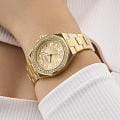 Guess Guess Sport Contessa GW0877L2 кварцевые женские часы часы, крупный план золотой циферблат