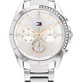 Tommy Hilfiger Tommy Hilfiger Classic 1782384  1782384 кварцевые женские часы серебристый циферблат, браслет нержавеющая сталь — вид спереди