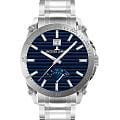Jacques Lemans Jacques Lemans Derby 1-2202L  1-2202L кварцевые мужские часы синий циферблат, браслет нержавеющая сталь — вид спереди