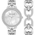 Anne Klein Anne Klein Crystal 4105SVST  4105SVST кварцевые женские часы перламутровый циферблат, браслет нержавеющая сталь с ip-покрытием — вид спереди