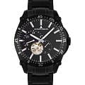 Jacques Lemans Jacques Lemans Derby 1-2201F  1-2201F механические мужские часы черный циферблат, браслет нержавеющая сталь с pvd-покрытием — вид спереди
