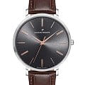 Jacques Philippe Jacques Philippe Base JPQGS071143  JPQGS071143 кварцевые мужские часы черный циферблат, браслет кожаный — вид спереди
