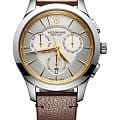Victorinox Victorinox ALLIANCE Chronograph 241750  241750 кварцевые мужские часы серый циферблат, браслет кожаный — вид спереди