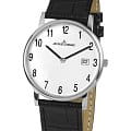 Jacques Lemans Jacques Lemans Classic 1-1848B  1-1848B кварцевые мужские часы белый циферблат, браслет кожаный — вид спереди
