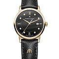 Maurice Lacroix Maurice Lacroix Eliros Date EL1094-PVP01-350-1  EL1094-PVP01-350-1 кварцевые женские часы черный циферблат, браслет кожаный — вид спереди