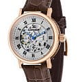 Earnshaw Earnshaw  Beaufort ES-8806-02  ES-8806-02 механические мужские часы белый циферблат, браслет кожаный — вид спереди