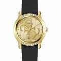 Guess Guess Trend GW0860L1  GW0860L1 кварцевые женские часы  золотой циферблат, браслет силикон — вид спереди