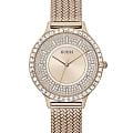 Guess Guess Dress Steel GW0402L3  GW0402L3 кварцевые женские часы  золотой циферблат, браслет нержавеющая сталь с ip-покрытием — вид спереди