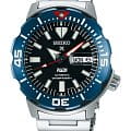 Seiko Seiko SRPE27K1  SRPE27K1 механические мужские часы черный циферблат, браслет нержавеющая сталь — вид спереди
