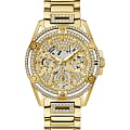 Guess Guess Queen GW0464L2  GW0464L2 кварцевые женские часы золотой циферблат, браслет сталь c pvd покрытием — вид спереди