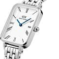 Daniel Wellington Daniel Wellington Quadro Roman Numerals 5-Link Silver DW00100691 , наручные женские часы фото под углом