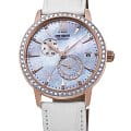 Orient Orient Fashionable Automatic RA-AK0004A  RA-AK0004A механические женские часы перламутровый циферблат, браслет кожаный — вид спереди