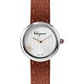 Salvatore Ferragamo Salvatore Ferragamo chic SFNL00120  SFNL00120 кварцевые женские часы перламутровый циферблат, браслет кожаный — вид спереди