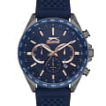 Slazenger Slazenger SL.09.2179.2.03  SL.09.2179.2.03 кварцевые мужские часы  синий циферблат, браслет силикон — вид спереди