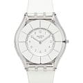 Swatch Swatch Skin SFK360  SFK360 кварцевые женские часы белый циферблат, браслет силикон — вид спереди